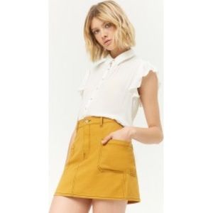 Women’s mustard mini skirt